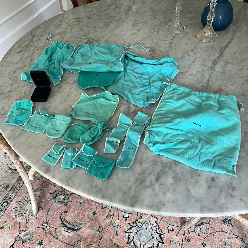 Tiffany & Co. Blue Pouches - Picture 9 of 9